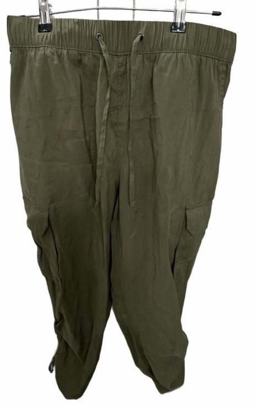 Sofia Jeans by Sofia Vergara Luxe Cargo Pants Women’s M 8-10 Olive Drawstring